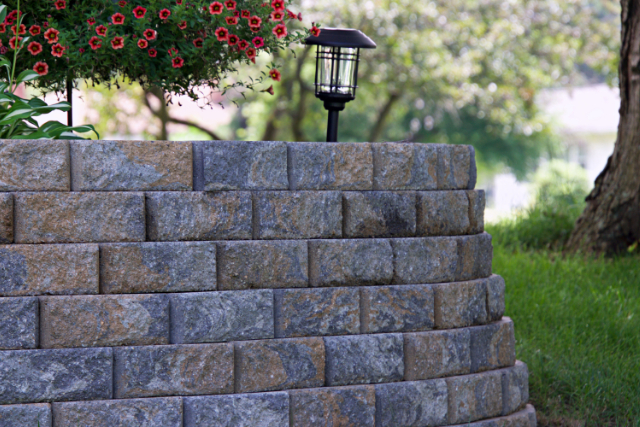 Retaining Wall Finished Project in Eugene